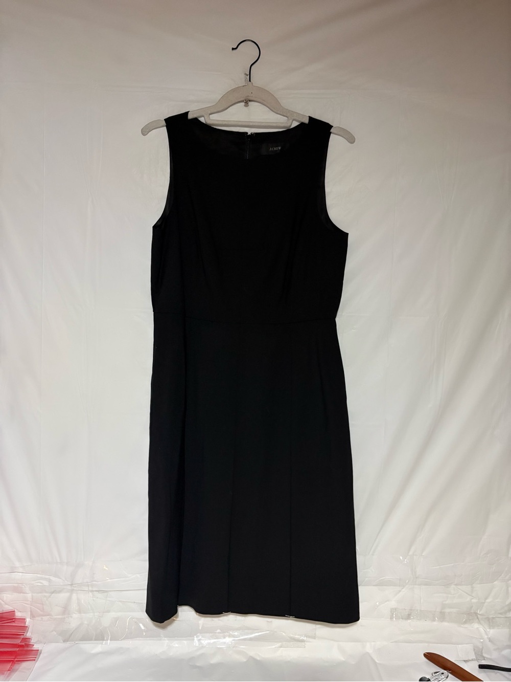 J. Crew Black Sleeveless Sheath Dress